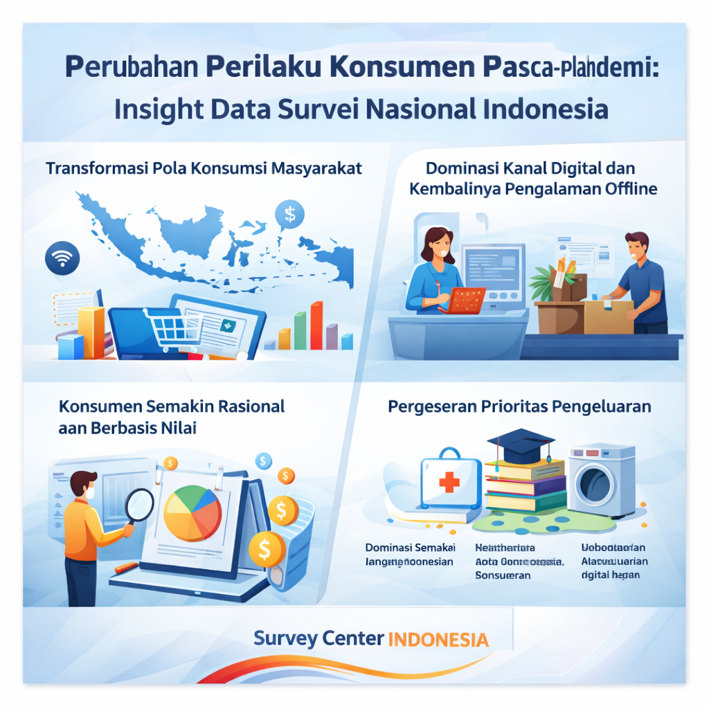 Perubahan Perilaku Konsumen Pasca-Pandemi: Insight Data Survei Nasional Indonesia Transformasi Pola Konsumsi Masyarakat